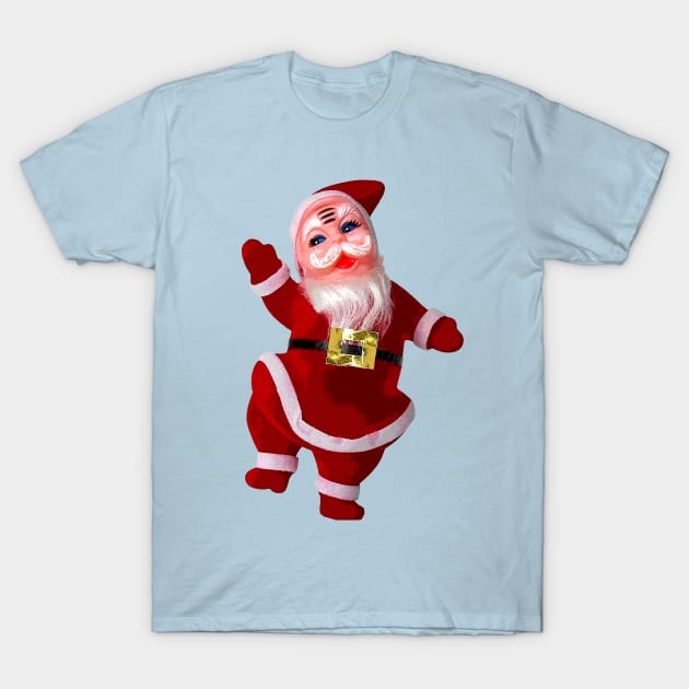 Mid-Century Dancing Santa T-Shirt by Pop Fan Shop